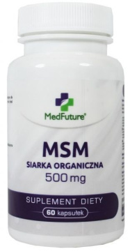 MSM Siarka organiczna 500 mg, 60 kapsułek (Medfuture)