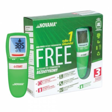 Novama Free termometr elektroniczny bezkontaktowy (FRESH GREEN), 1 sztuka