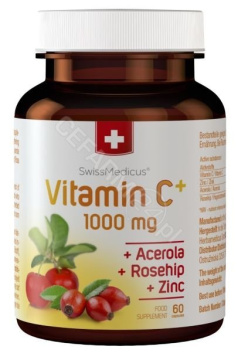 SwissMedicus Vitamin C+ 1000 mg, 60 kapsułek
