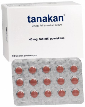 Tanakan 40 mg, 90 tabletek powlekanych IMPORT RÓWNOLEGŁY, INPHARM