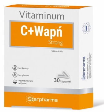 Vitaminum C+Wapń Strong 30 kapsułek