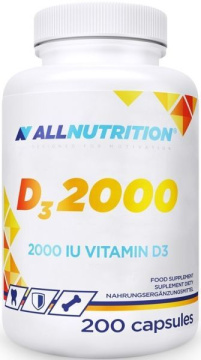 Allnutrition D3 2000, 200 kapsułek