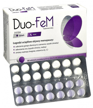 Duo-Fem, 56 tabletek na dzień + 56 tabletek na noc