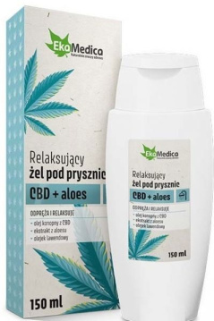 EkaMedica relaksujący żel pod prysznic CBD + Aloes 150 ml
