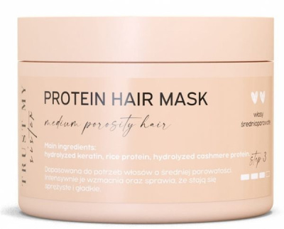 Nacomi Trust My Sister, proteinowa maska do włosów średnioporowatych, 150 g