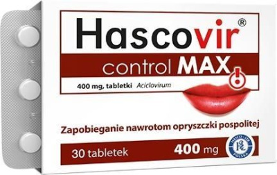Hascovir control max 400 mg, 60 tabletek
