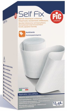 PIC SelfFix, samoprzylepny bandaż 12 cm x 4 m, elastyczny, 1 sztuka