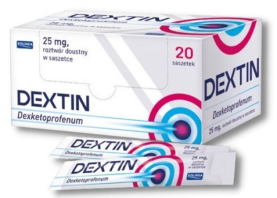 Dextin 25 mg, 20 saszetek