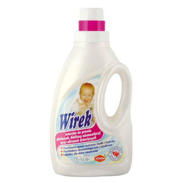 Wirek mleczko do prania pieluszek, bielizny niemowlęcej oraz ubranek dziecięcych o pojemności 1 litr