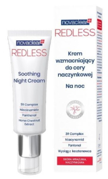 Novaclear+ Redless krem wzmacniający do cery naczynkowej  na noc 50 ml