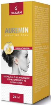 Auremin, spray do uszu, 20 ml