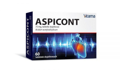 Aspicont  75mg, 60 tabletek dojelitowych
