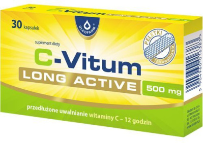 C-Vitum Long Active 500mg 30 kapsułek