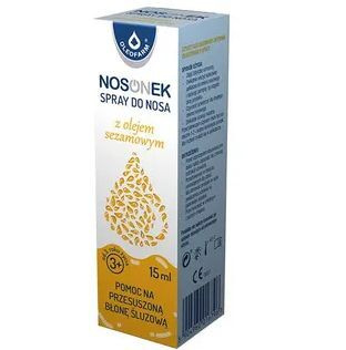 Nosonek Spray do nosa z olejem sezamowym, od 3 roku życia, 15 ml