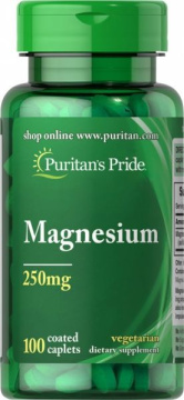 Puritan's Pride Magnez 250 mg, 100 tabl