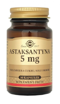 SOLGAR Astaksantyna 5mg  30 kapsułek