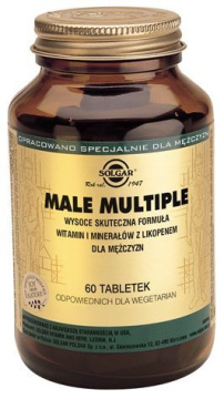 SOLGAR Male Multiple z Likopenem zestaw witamin i minerałów dla mężczyzn 60 tabletek