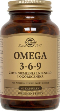 SOLGAR Omega 3-6-9, 60 kapsułek