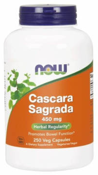 NOW Foods Cascara Sagrada 450 mg, 250 kapsułek