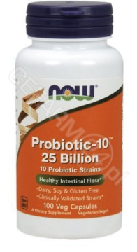 NOW Foods Probiotic-10 - 25 Billion, 100 kapsułek