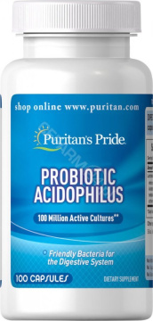 Puritan's Pride, Probiotic Acidophilus, 100 kapsułek
