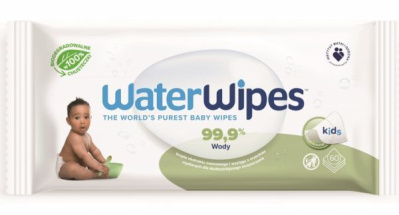 WaterWipes BIO Kids Soapberry chusteczki nasączane wodą z dodatkiem orzechów mydlanych, 60 sztuk