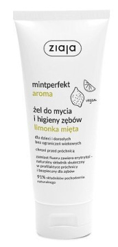 Ziaja Mintperfekt Aroma, żel do mycia zębów, limonka i mięta, bez fluoru, 100ml