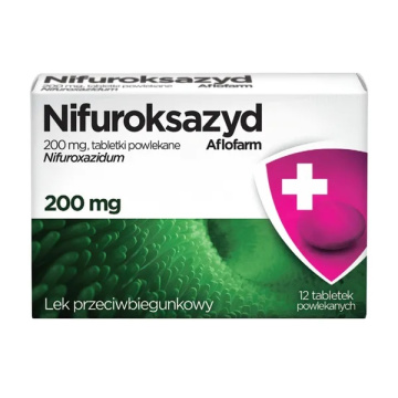 Nifuroksazyd Aflofarm 200 mg, 12 tabletek