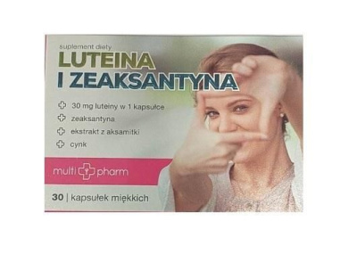 Luteina i Zeaksantyna, 30 kapsułek (Multi-Pharm)