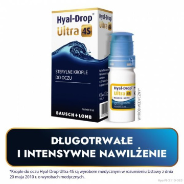 Hyal-Drop Ultra 4S, krople do oczu intensywnie nawilżające, 10ml