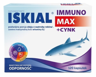 Iskial Immuno Max + Cynk  120 kapsułek