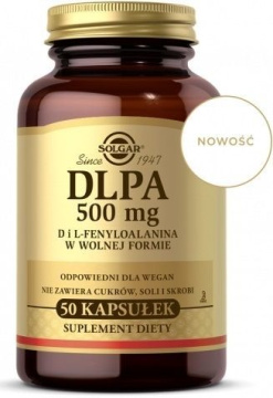 Solgar DLPA 500 mg  50 kapsułek