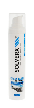 SOLVERX Atopic Skin Krem do twarzy 3w1 z SPF50+ - skóra atopowa 50ml