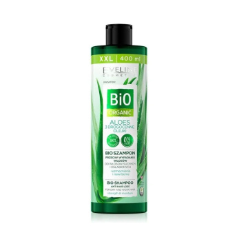 Eveline Bio Organic Aloes Bio Szampon przeciw wypadaniu - włosy suche i osłabione 400ml
