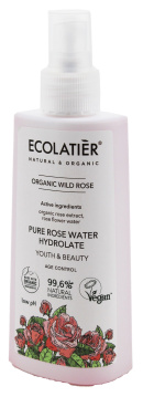 ECOLATIER Organic Wild Rose Hydrolat do twarzy przeciwstarzeniowy - cera dojrzała 150 ml
