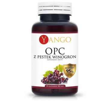 YANGO OPC 95% ekstrakt z pestek winogron, 90 kapsułek