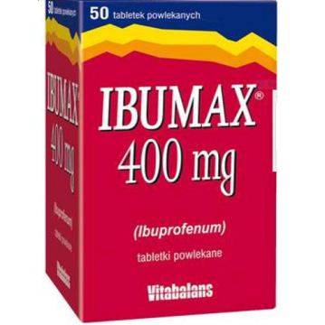 IBUMAX 400 mg, 50 tabletek powlekanych
