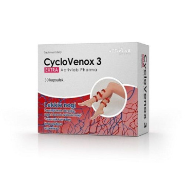 Activlab Pharma, Cyclovenox 3 Extra, 30 kapsułek