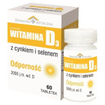 Domowa Apteczka, WITAMINA D3 z cynkiem i selenem, 60 tabletek