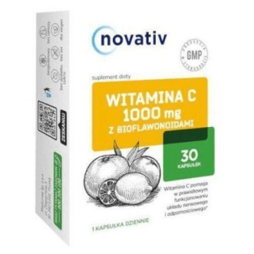 NOVATIV, WITAMINA C 1000 mg z bioflawonoidami, 30 kapsułek