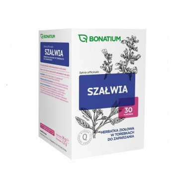 BONATIUM Szałwia Herbatka ziołowa, 30 saszetek po 1,2 g