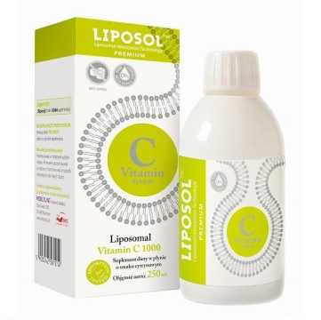 LIPOSOL 1000 Liposomalna Witamina C 1000 (Buforowana) smak cytrynowy, 250 ml