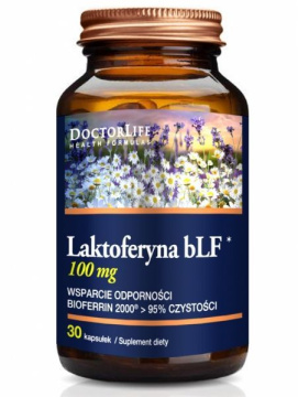 DOCTOR LIFE Laktoferyna bLF 100 mg, 30 kapsułek