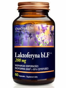 DOCTOR LIFE Laktoferyna bLF 100 mg, 60 kapsułek