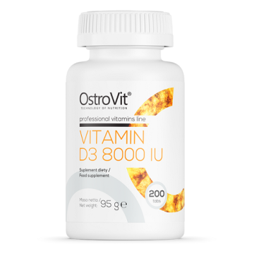 OSTROVIT Vitamin D3 8000 IU, 200 tabletek