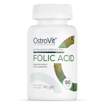 OSTROVIT Folic Acid, kwas Foliowy, 90 tabletek