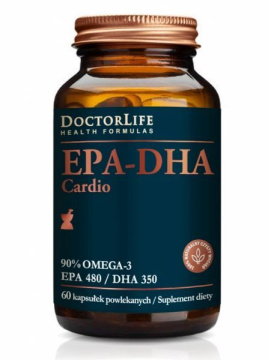 DOCTOR LIFE EPA-DHA Cardio Omega-3 90%, 60 kapsułek