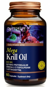DOCTOR LIFE Mega Krill Oil, 60 kapsułek