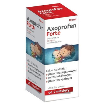 Axoprofen Forte,  zawiesina 40 mg/ml, ze strzykawką doustną, 100 ml