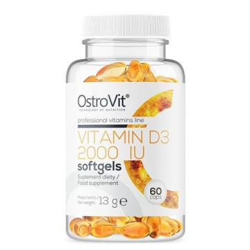 OSTROVIT Vitamin D3 2000 IU, 60 kapsułek